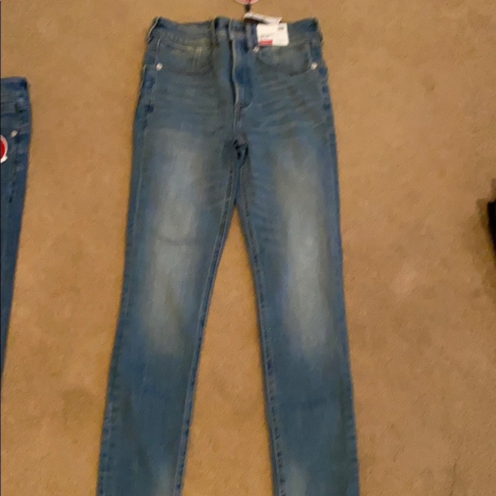 Express blue faded denim jeans
